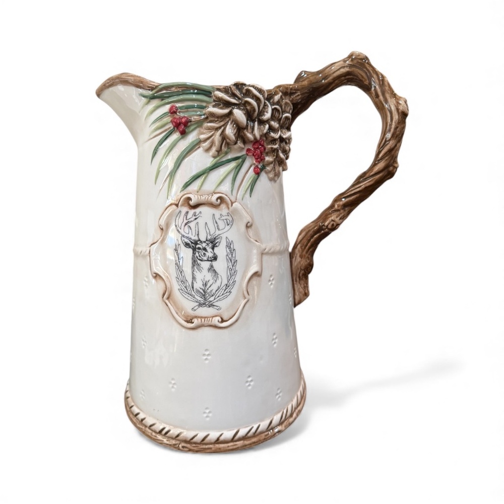 Fitz & Floyd "FOREST FROST" 90 oz. Pitcher - BRAND NEW! - Picture 1 of 7